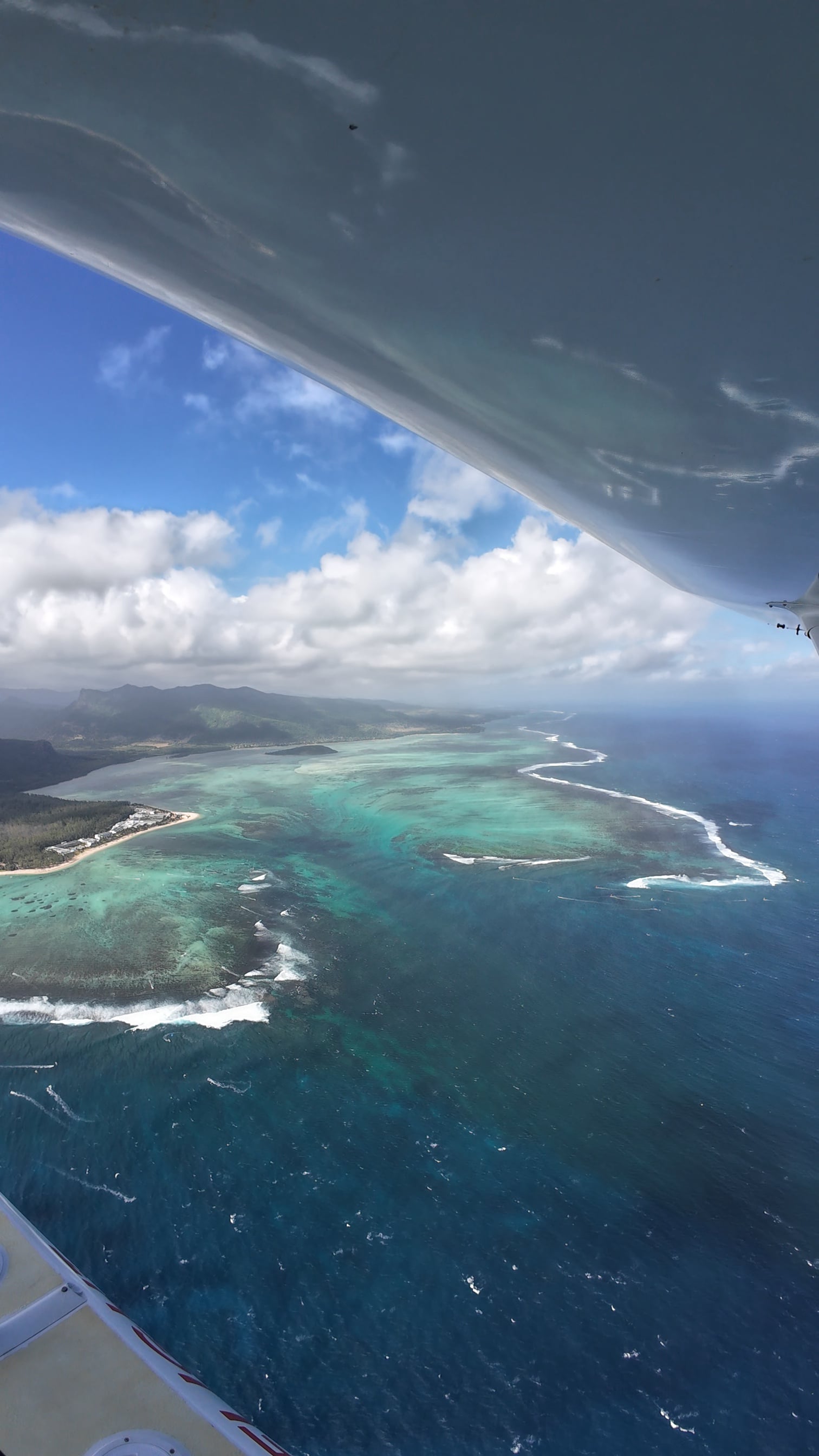 Wasserflugzeug Rundflug Unterwasserwasserfall Mauritius